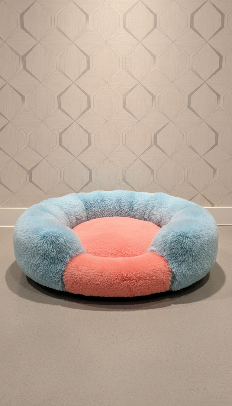 Lit anti-stress moelleux pour animaux